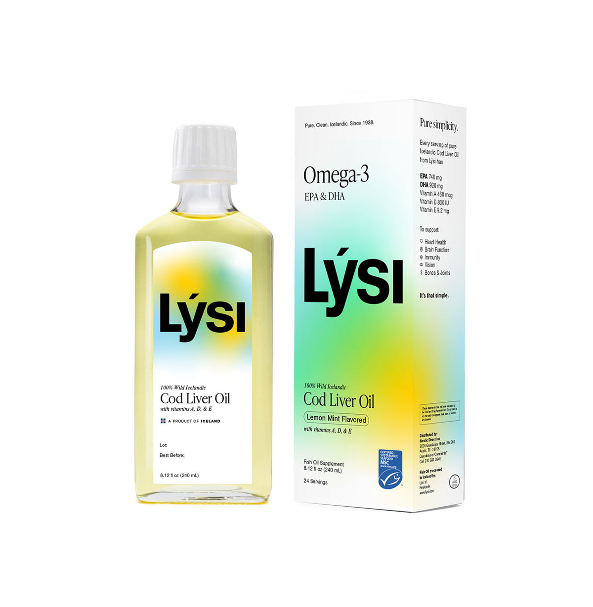 Lysi Cod Liver Oil Natural 240ml